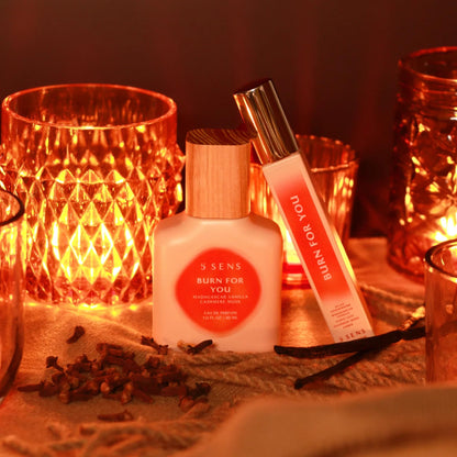 5 SENS Burn For You Eau de Parfum (30 mL) – Warm Woody Spicy Fragrance | Vegan & Cruelty-Free
