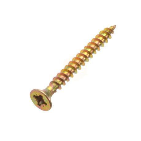 HighQuality 50 x 60 Yellow Chipboard Screws for DIY