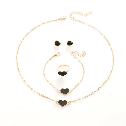 Love Heart Jewellery Women's Set