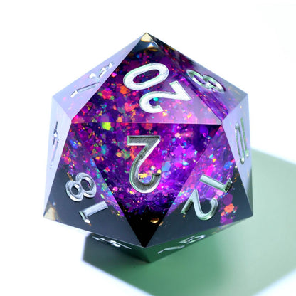 Regal Relic | 50mm D20 | Oversized Geode Dice | Single Dice
