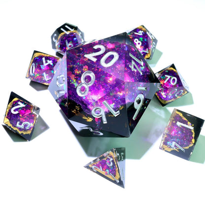 Regal Relic | 50mm D20 | Oversized Geode Dice | Single Dice