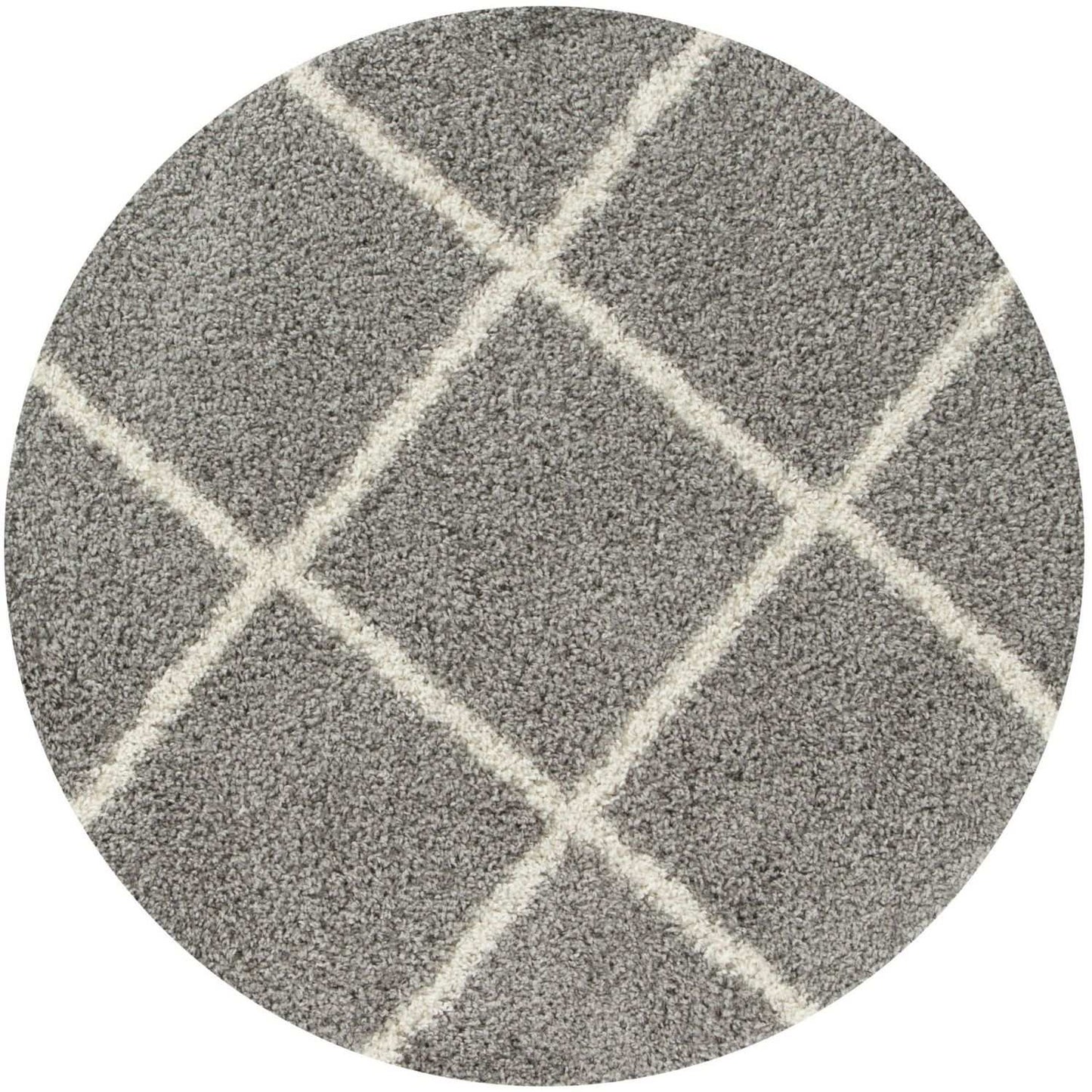 Moroccan Grey Shaggy Rug | 510