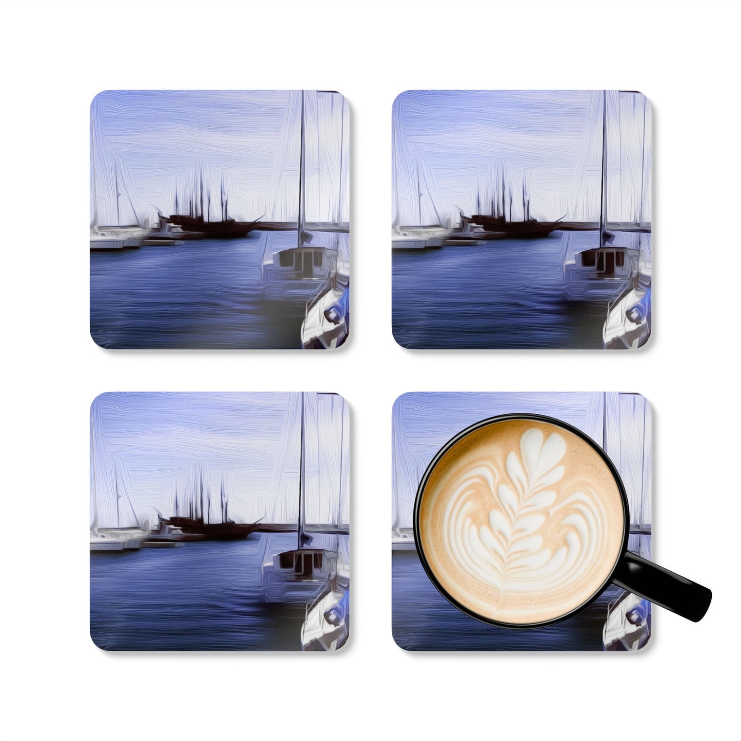 The Sleeping Yachts (at Afternoon) - Coaster Set