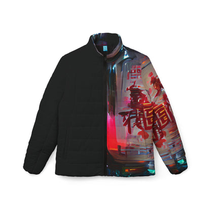 Half Black Half Báijiǔ - Womens Puffer Jacket