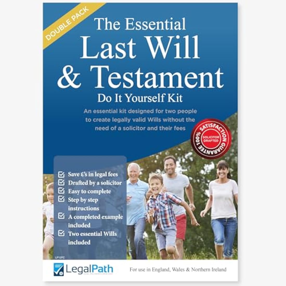 Double Pack Essential Last Will and Testament (DIY Will Kit UK) - Real ...