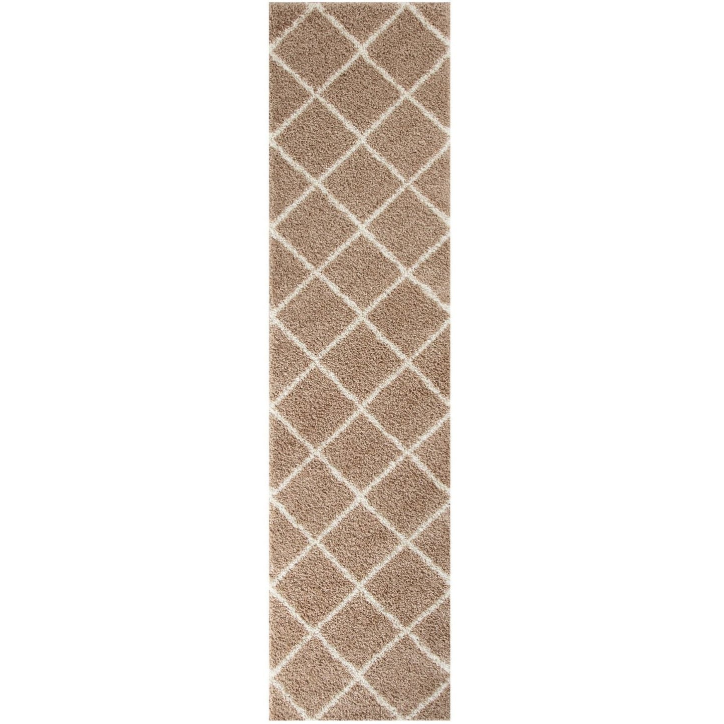 Moroccan Beige Shaggy Rug | 520