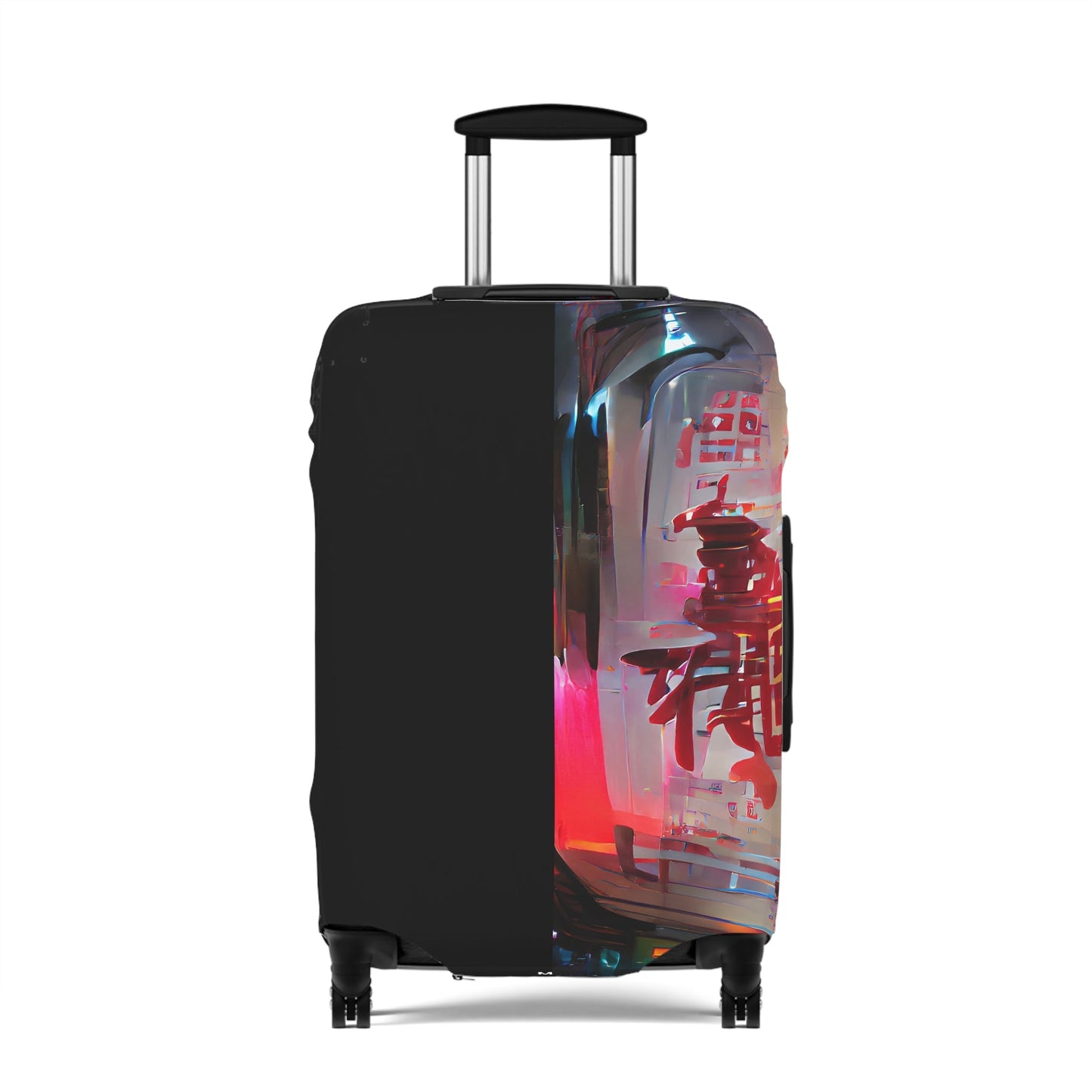 Half Black Half Báijiǔ – Protective Suitcase Cover