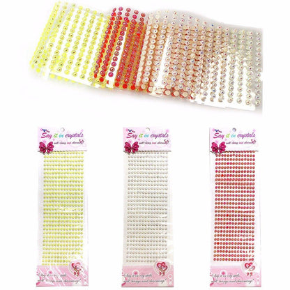 Assorted Round Gem Stickers with SelfAdhesive Backing Crafters Essential