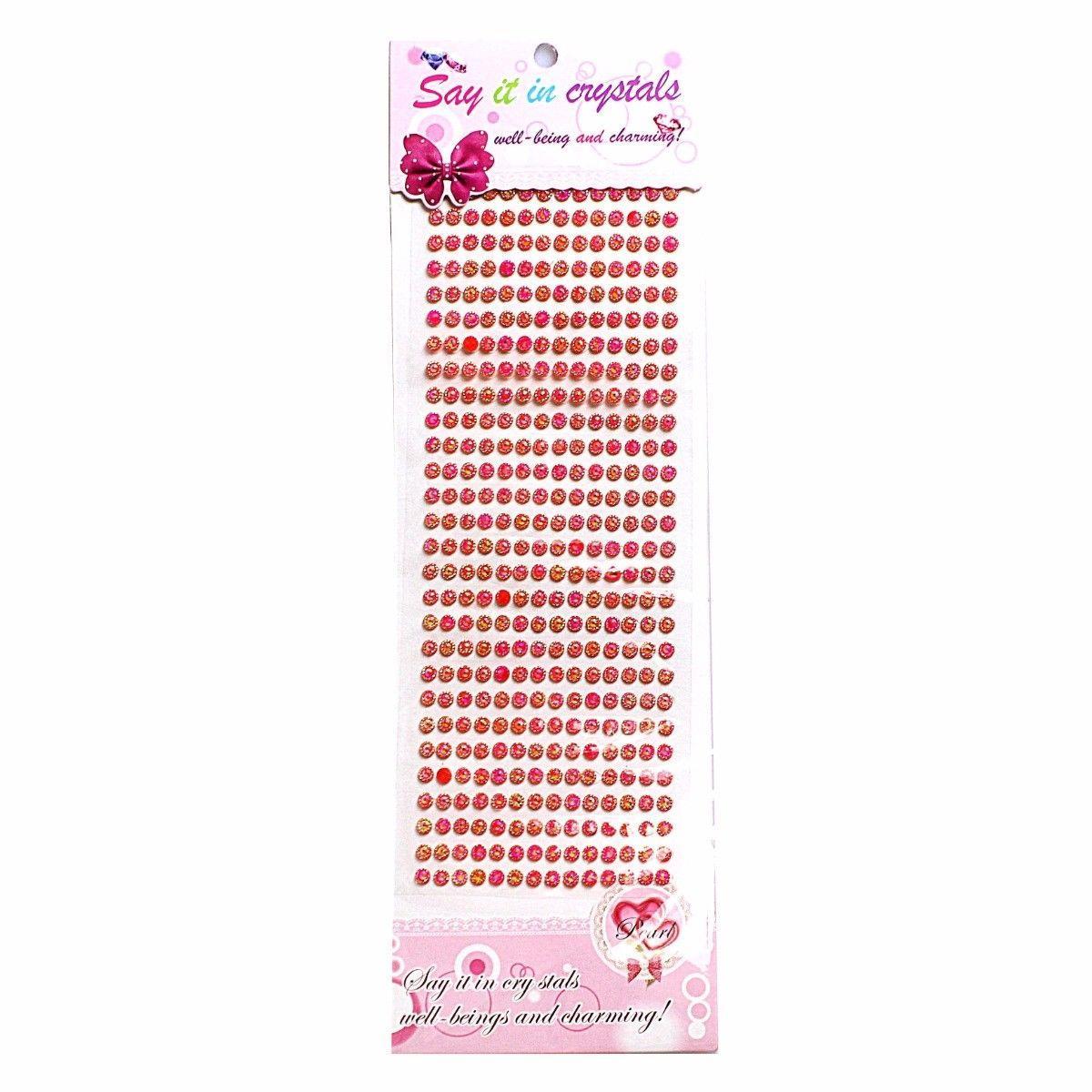 Assorted Round Gem Stickers with SelfAdhesive Backing Crafters Essential