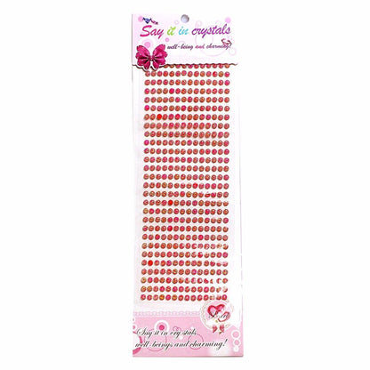 Assorted Round Gem Stickers with SelfAdhesive Backing Crafters Essential