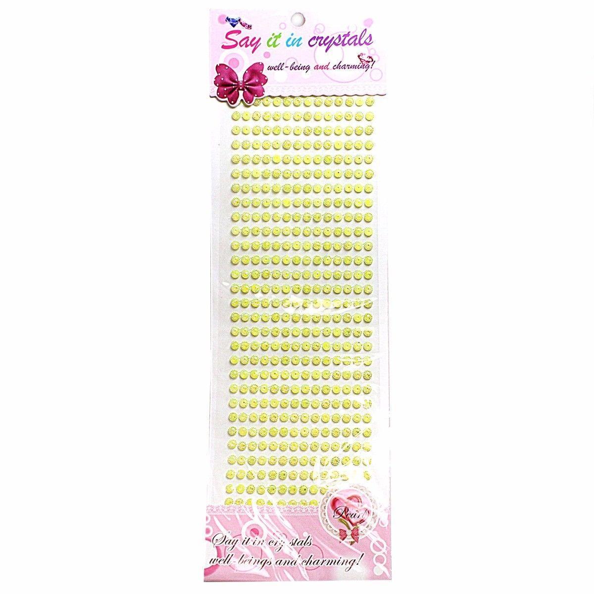 Assorted Round Gem Stickers with SelfAdhesive Backing Crafters Essential
