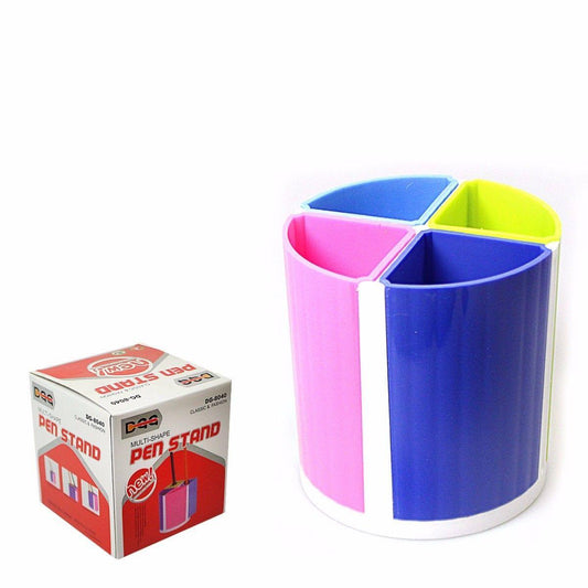 4 Compartment Multicolour Pen Stand for Organized Workspaces