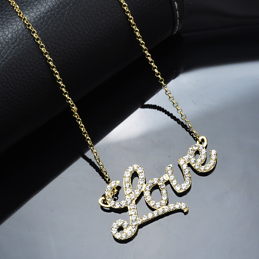 Love Letter Crystal Necklace