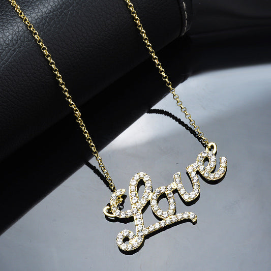 Love Letter Crystal Necklace