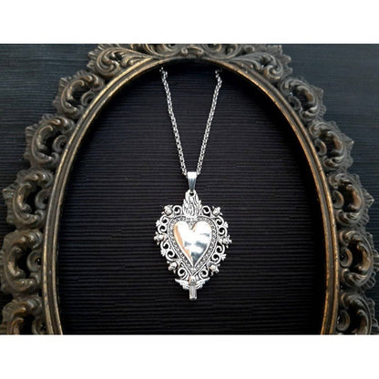 Gothic Heart Pendant Necklace
