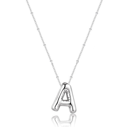 Glossy A-Z Letter Copper Pendant