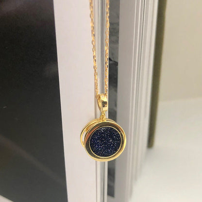 Silver & Gold Star Moon Necklace