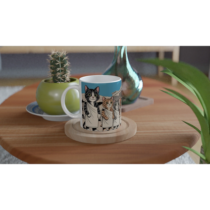 Ancient Greece & Cats Ceramic Mug – 11oz