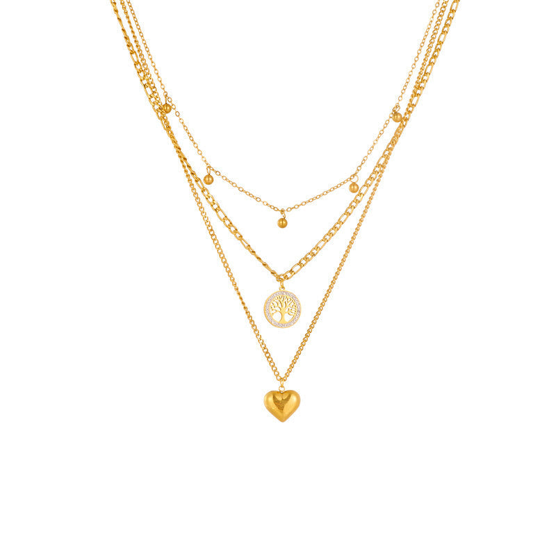 Multi-layer Tree Of Life Pendant Necklace