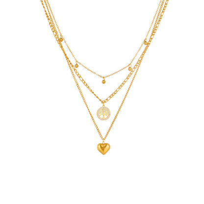 Multi-layer Tree Of Life Pendant Necklace