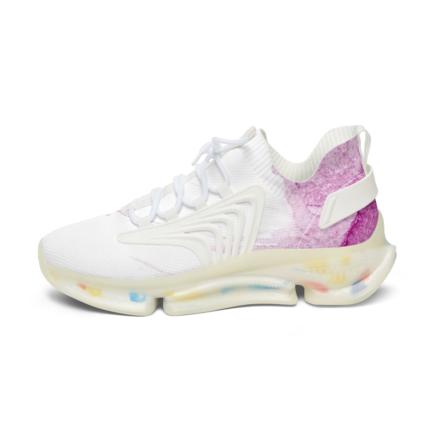Watercolour Pink Splash - Womens Street Sneakers