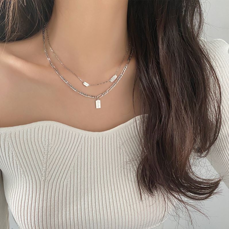 Simple Double Layer Stacked Necklace