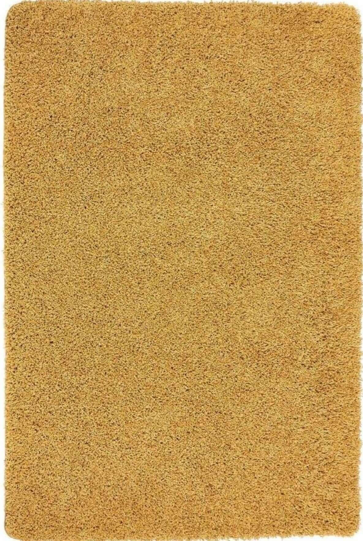 Washable Ochre Shaggy Rug