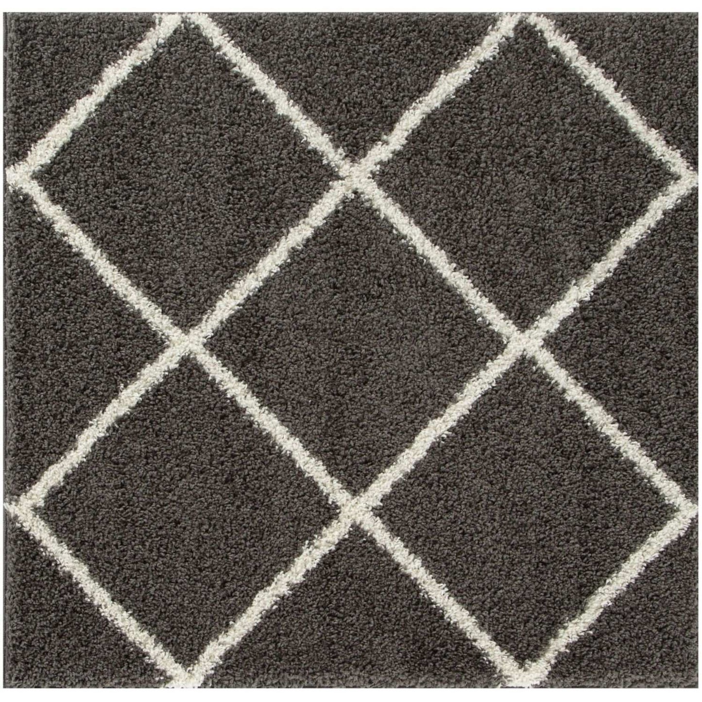 Moroccan Dark Grey Shaggy Rug | 540