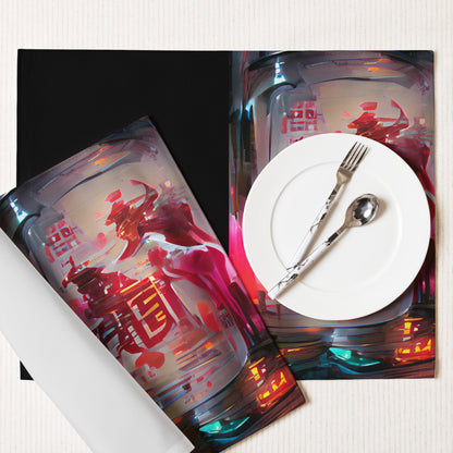 Half Black Half Báijiǔ - Placemat Set