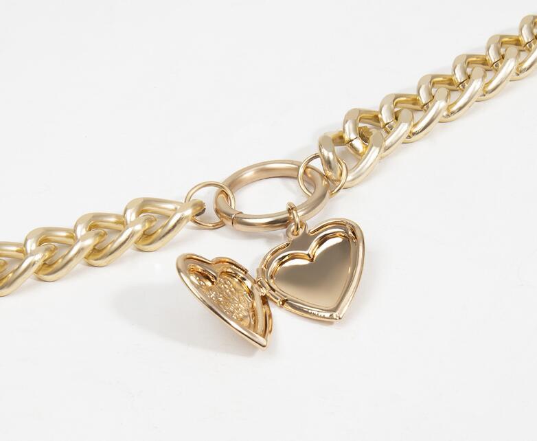 Multi-Layer Heart Locket Pendant Necklace