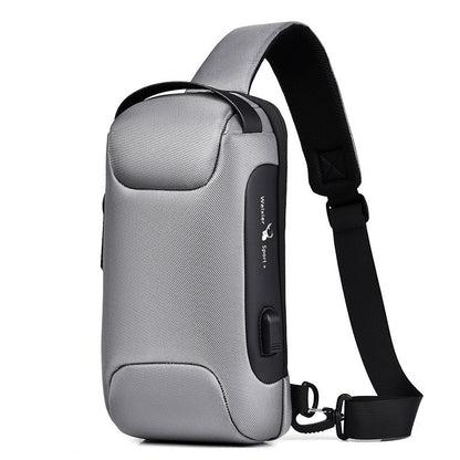 Waterproof USB Crossbody Shoulder Sling Bag