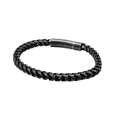 Round Mill Titanium Steel Vintage Bracelet