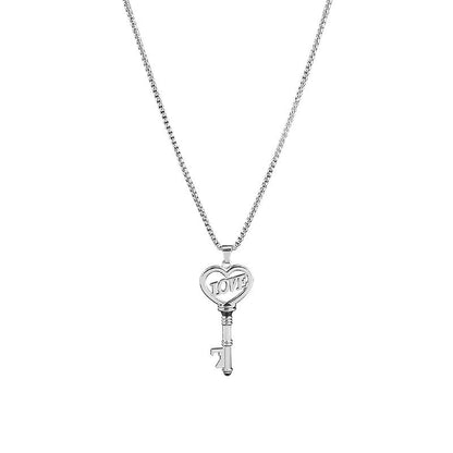 Sweet Heart Key Pendant Necklace