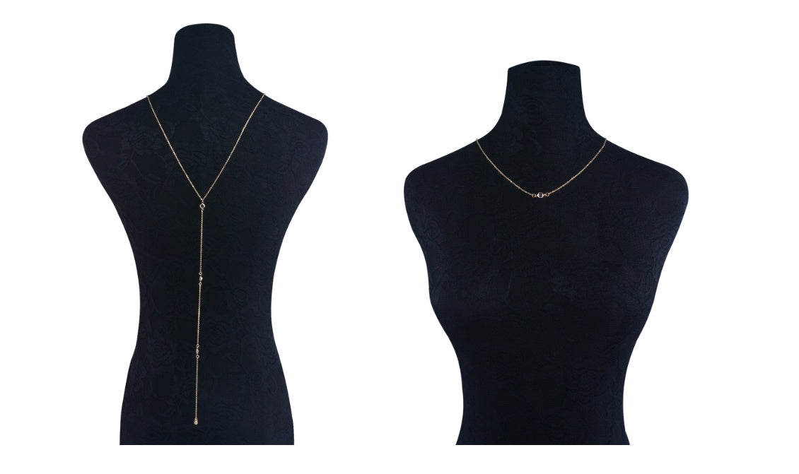 Crystal Pendant Body Necklace