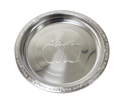 Apple Design Steel Serving Platter Plate Elegant 50cm Dish