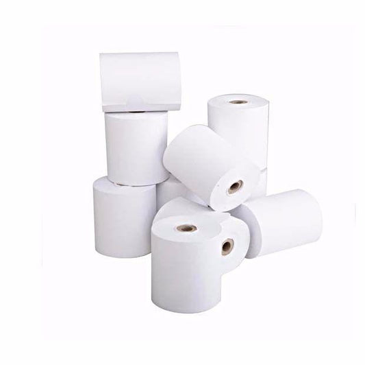 Premium White Cash Register Paper Rolls 55cm Pack of 10