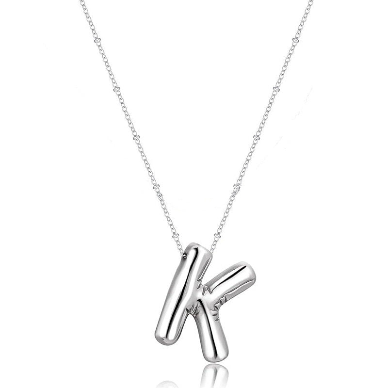 Glossy A-Z Letter Copper Pendant