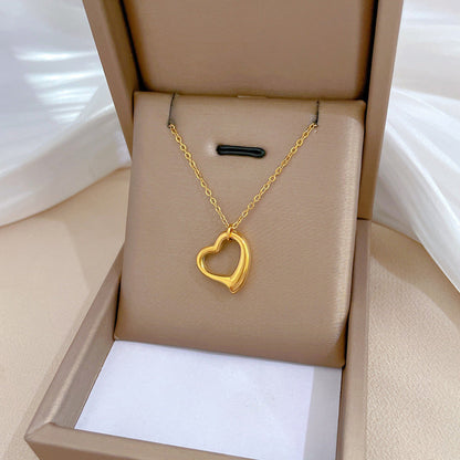 Love Heart Hollow Necklace