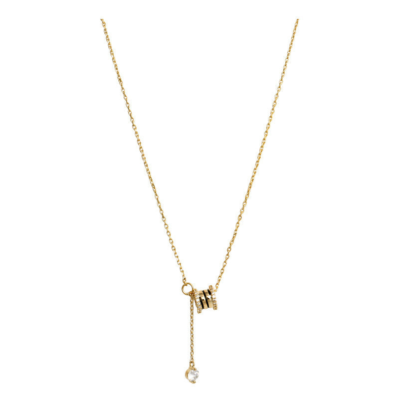 Diamond Drum Choker Necklace