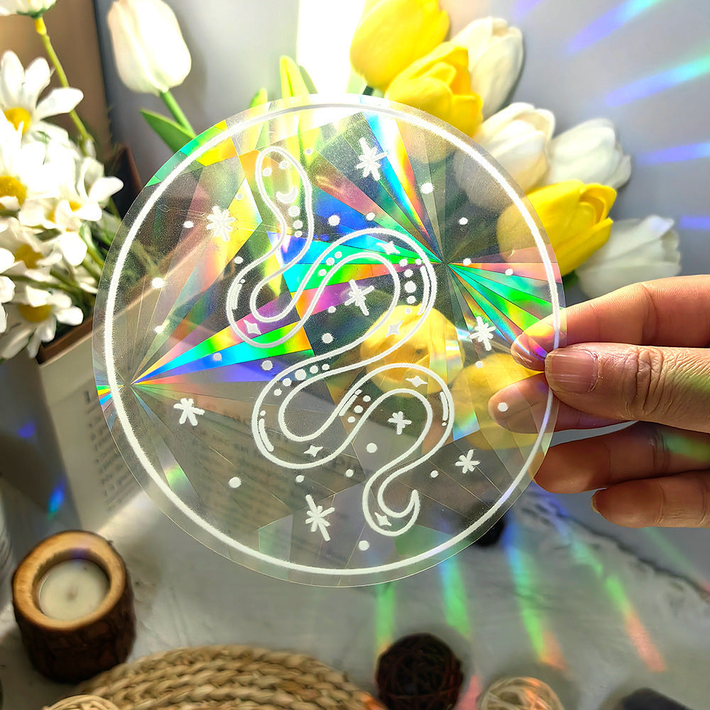 Colourful Suncatcher Rainbow Prism Glass PVC Window Film