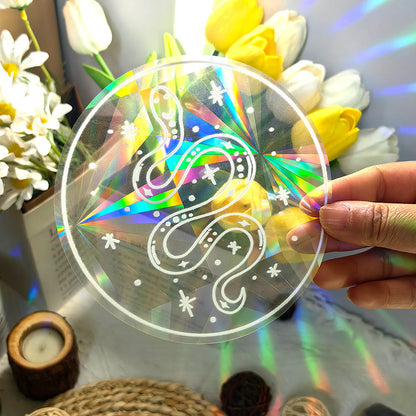 Colourful Suncatcher Rainbow Prism Glass PVC Window Film