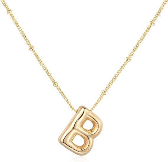 Glossy A-Z Letter Copper Pendant