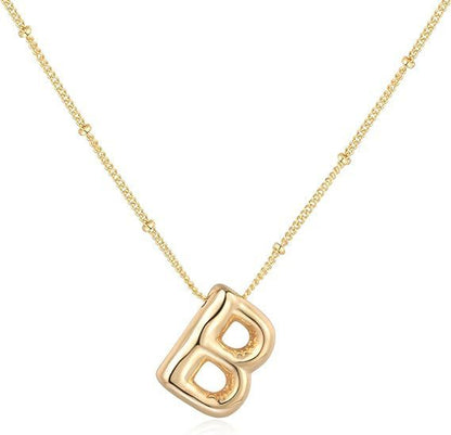 Glossy A-Z Letter Copper Pendant