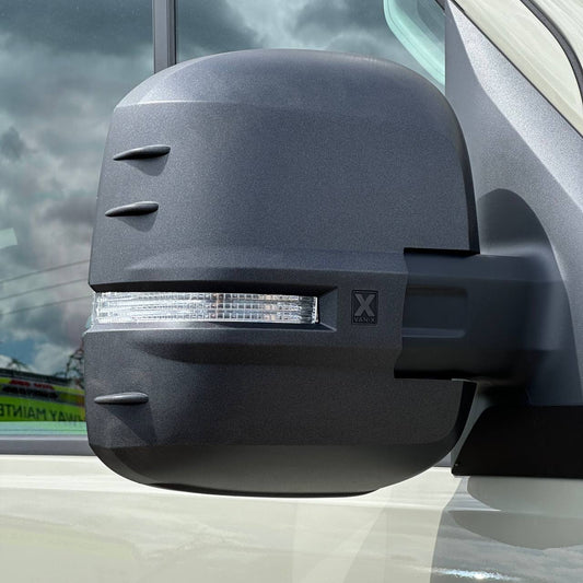 For VW Crafter New Shape Mirror Covers -  Set of 2 - Hammerite | Van-X