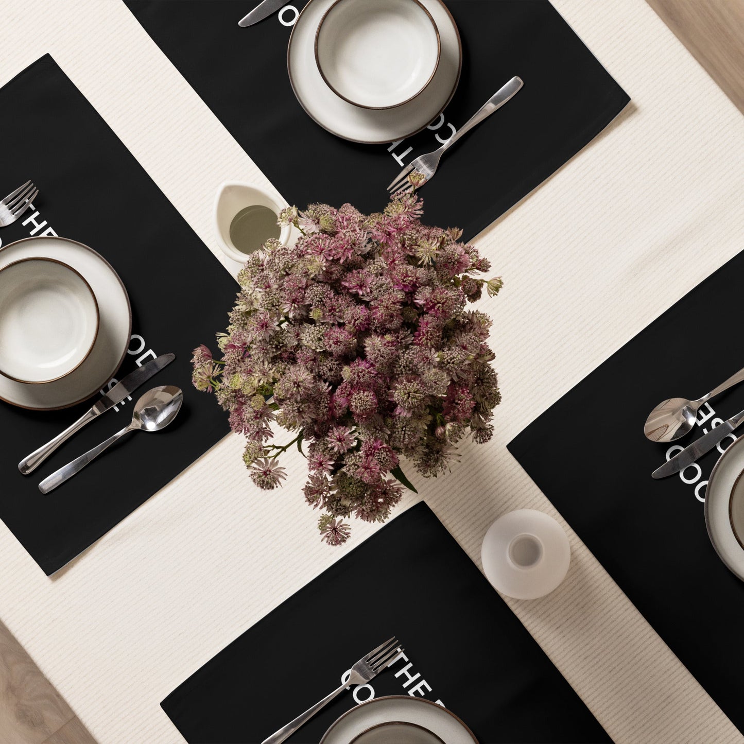 The Best Food Comes To Those Who Wait - Black Placemat Set