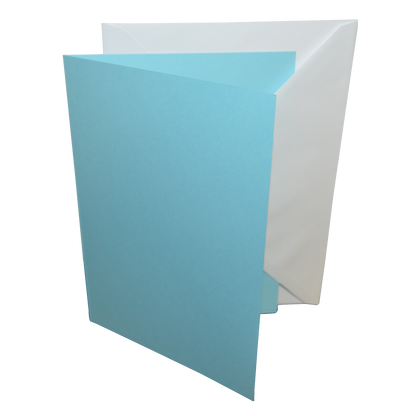 5x7 Coloured Greeting Card Blanks & Envelopes – Choose Colour & Quantity