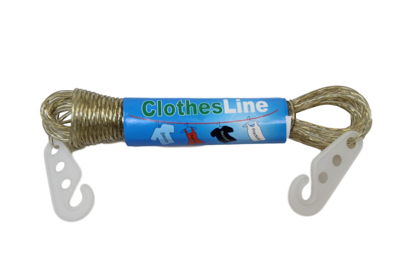 10m Outdoor Clothesline with 2 Hooks EcoFriendly Drying Solution
