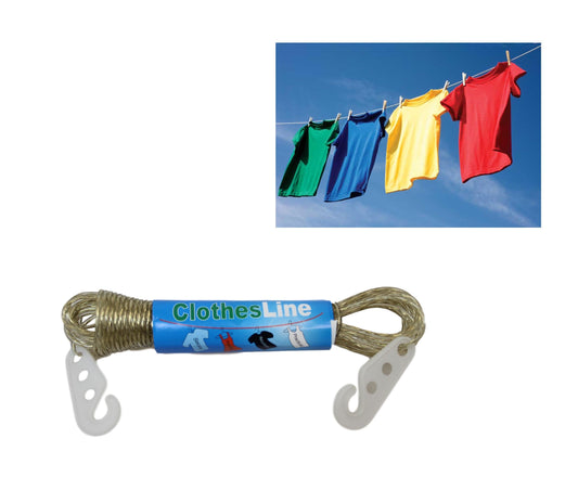 10m Outdoor Clothesline with 2 Hooks EcoFriendly Drying Solution