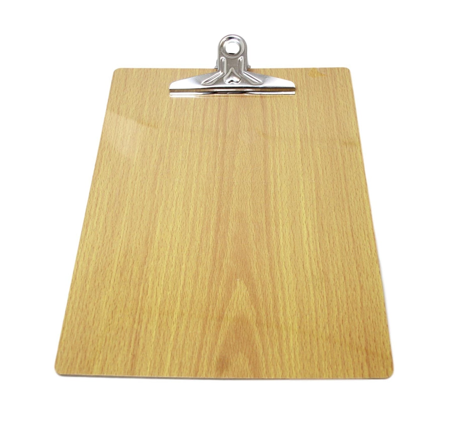 Premium A4 Wooden Paper Menu Clipboard with Chrome Clip Stylish Functional