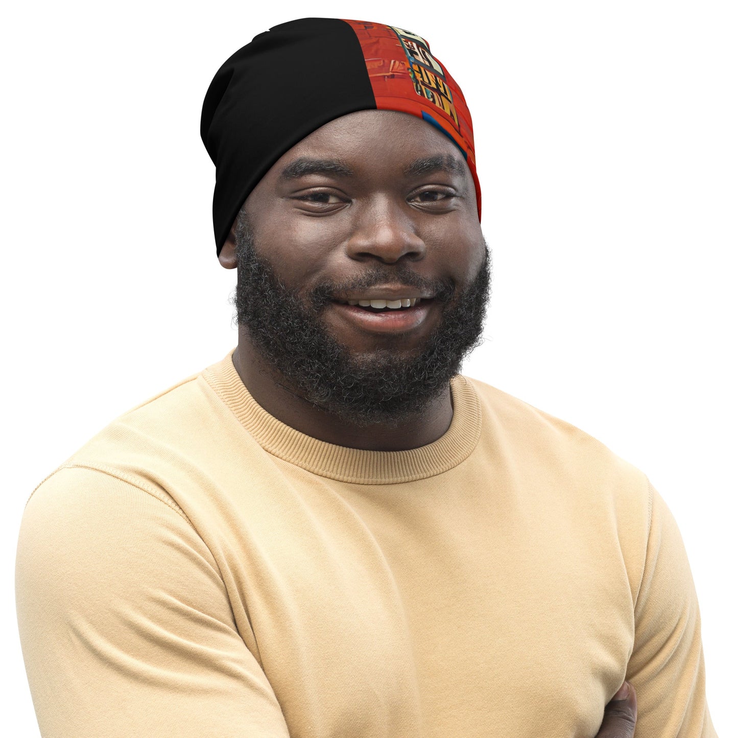 Half Black Half Hónghǎi - Beanie